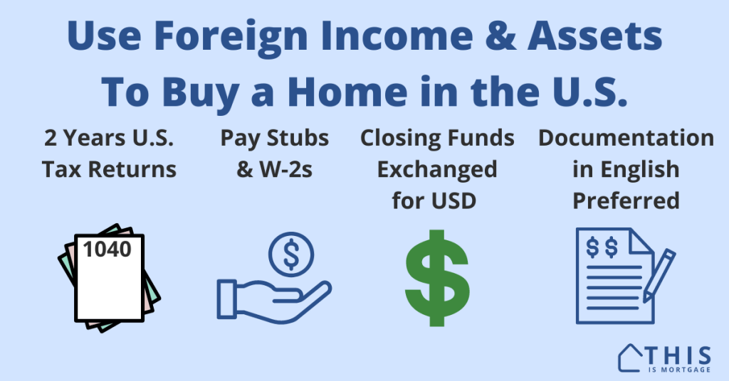 Buying a house in the U.S. with foreign income and assets